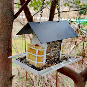 Rust-Resistant Hanging Bird Feeder for Wild Birds