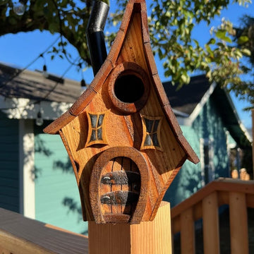 Handmade Bird House-Rustic Whimsical Style