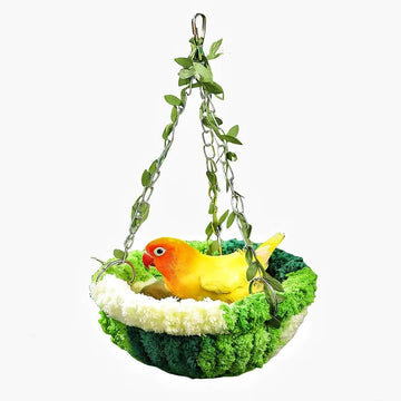 Soft Hanging Bird Hammock - Warm Nesting Bed for Small Birds