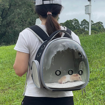 Portable Pet Travel Backpack Carrier - Breathable for Birds, Cats & Small Dogs