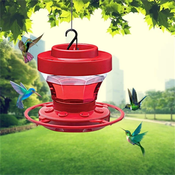 Hanging Bee-Proof Hummingbird Water Feeders with Perch