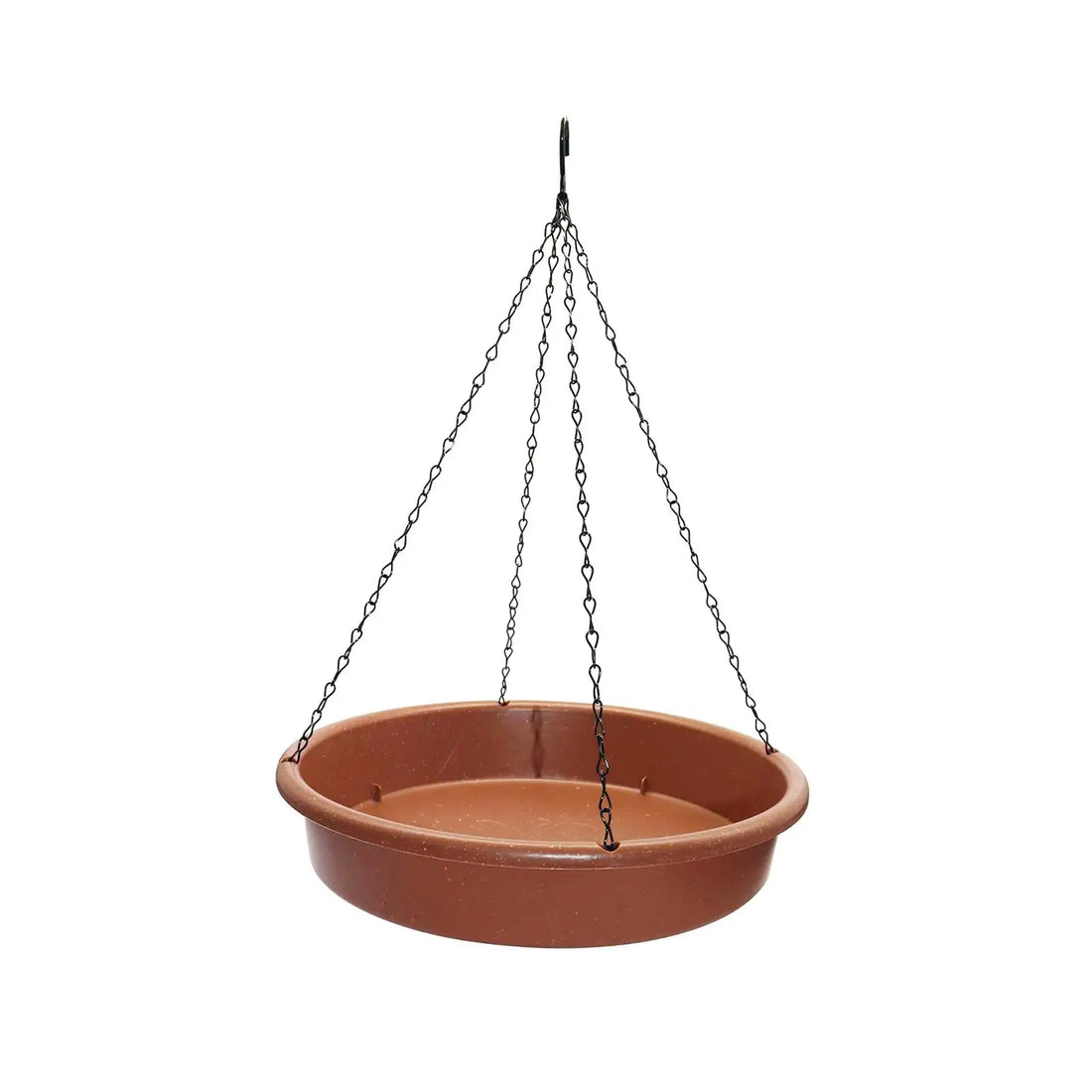 Outdoor Hanging Bird Bath - 12" Lightweight PP Tray with Rustproof Chains