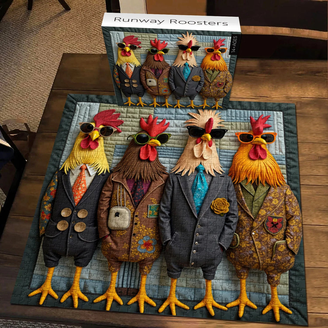 Roosters Jigsaw Puzzle 1000 Pieces