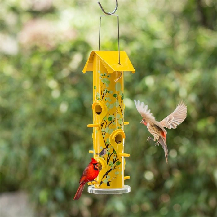 Artwork Metal Tube Bird Feeder