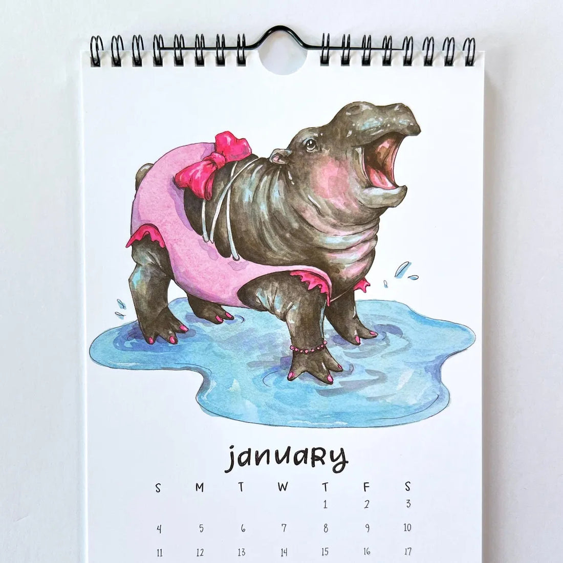 2026 Animal Swimsuit Calendar