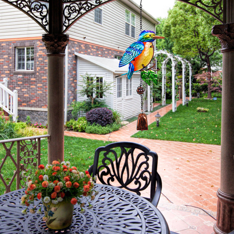 2-Pack Bird-Shaped Wind Chimes with Bells