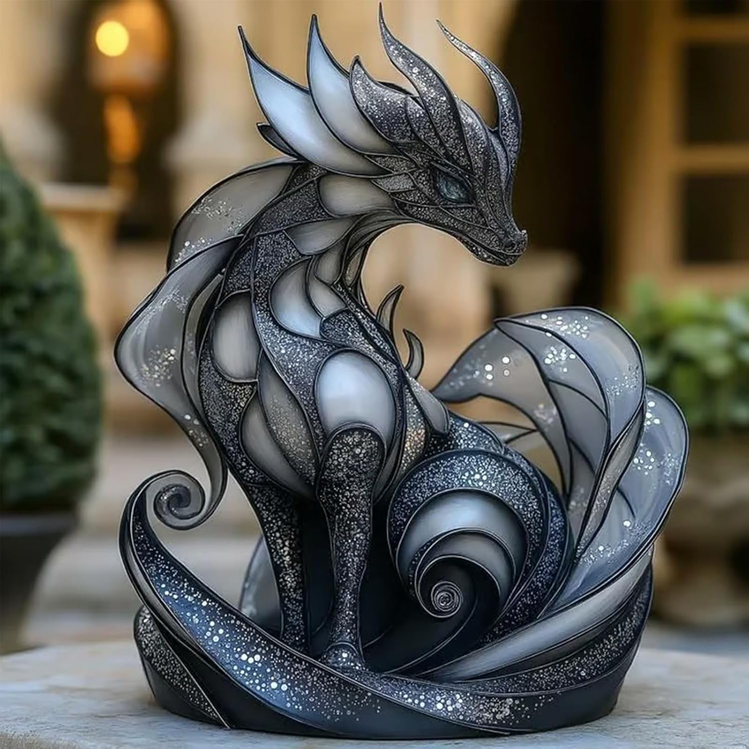 Galaxy Dragon Statue – Mystical Fantasy Home Decor