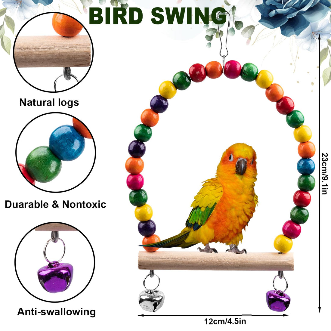 7-Piece Bird Toy Set for Parrots
