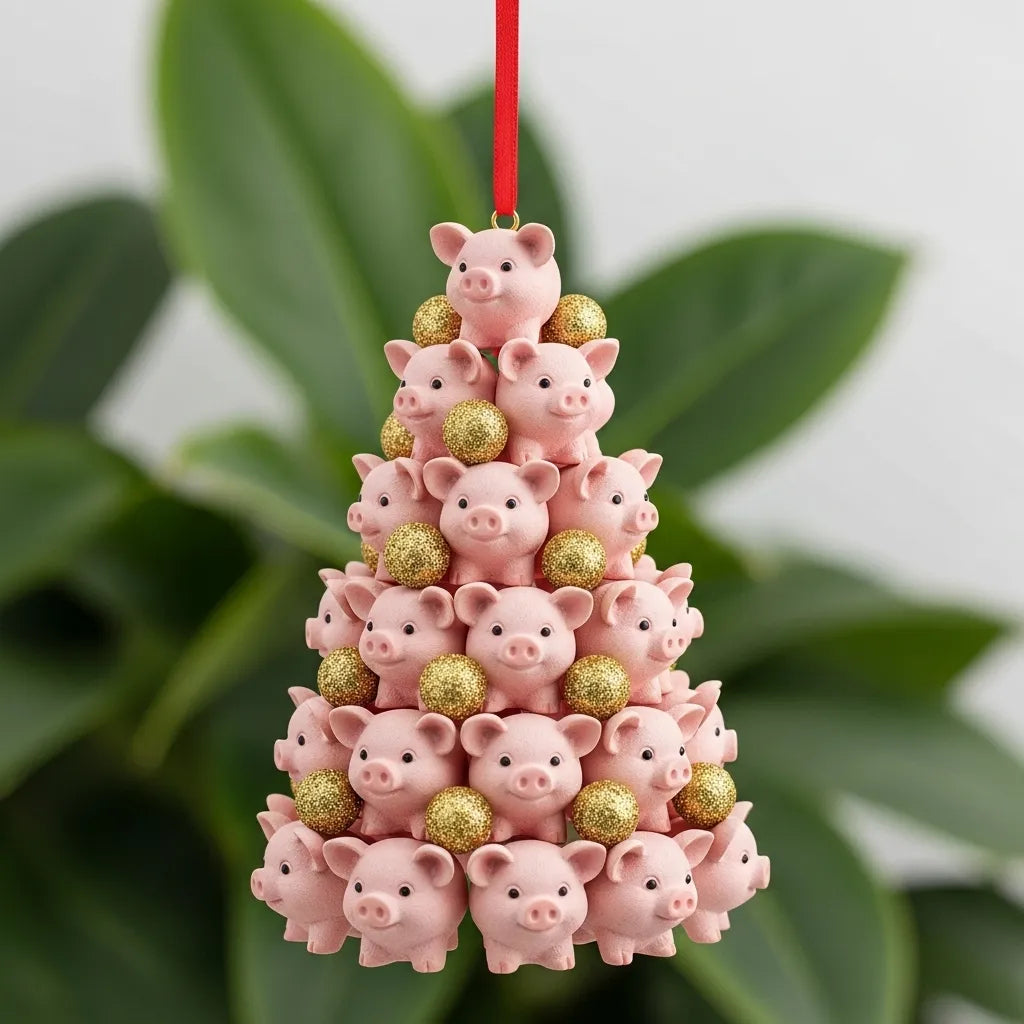 2D Christmas Animal Stacking Ornaments