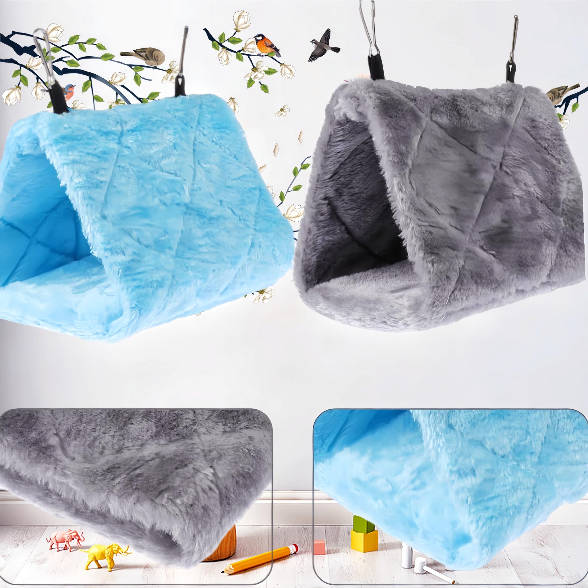 Plush Hanging Hammock Pod