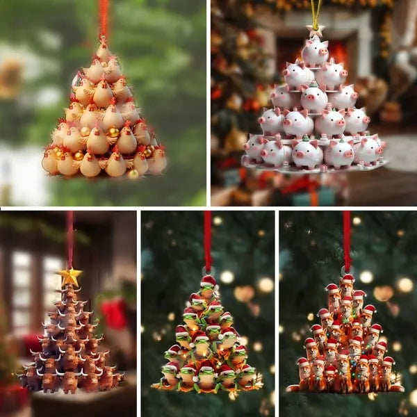 Chicken Christmas Ornament