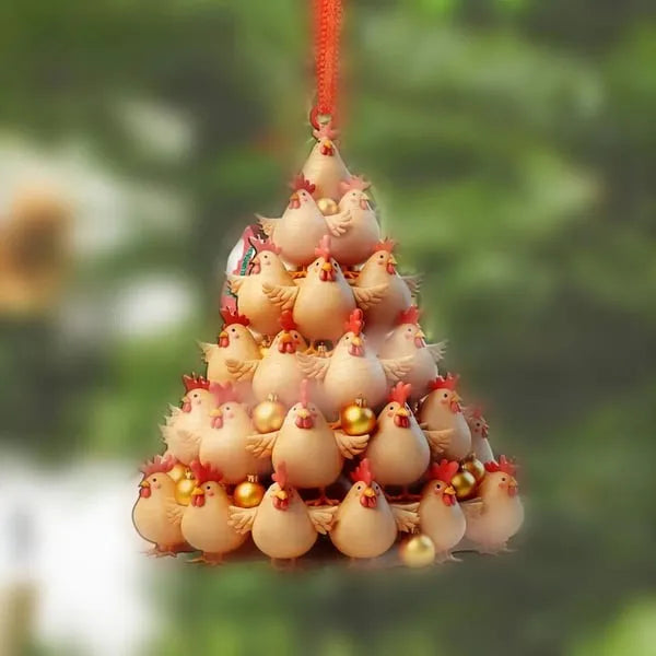 Chicken Christmas Ornament