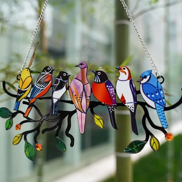 Colorful Birds Wall Hanging