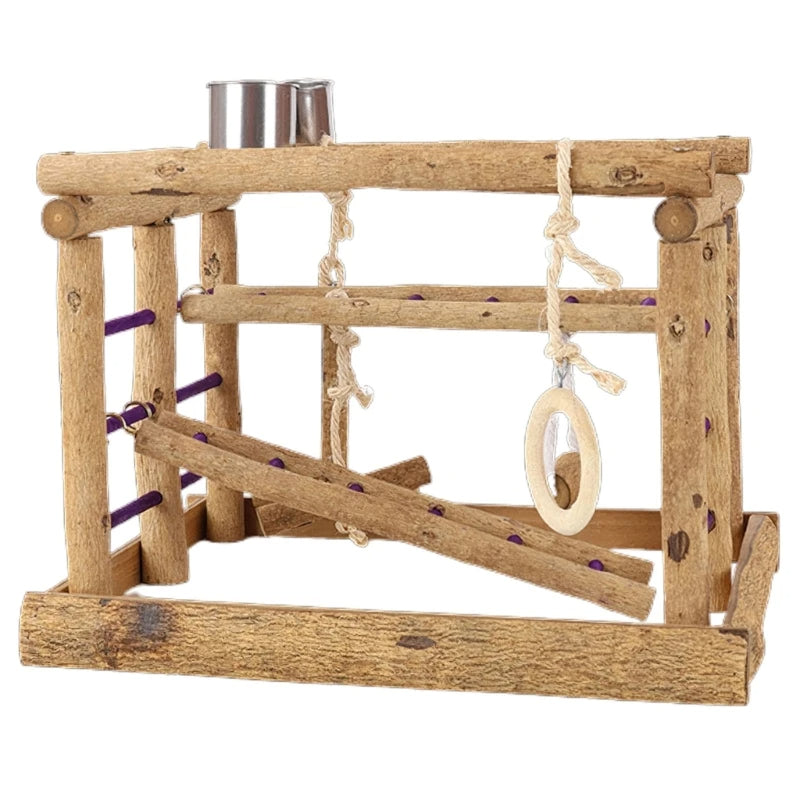 Bird Training Perch Set - Simple Bridge & Platform Combo