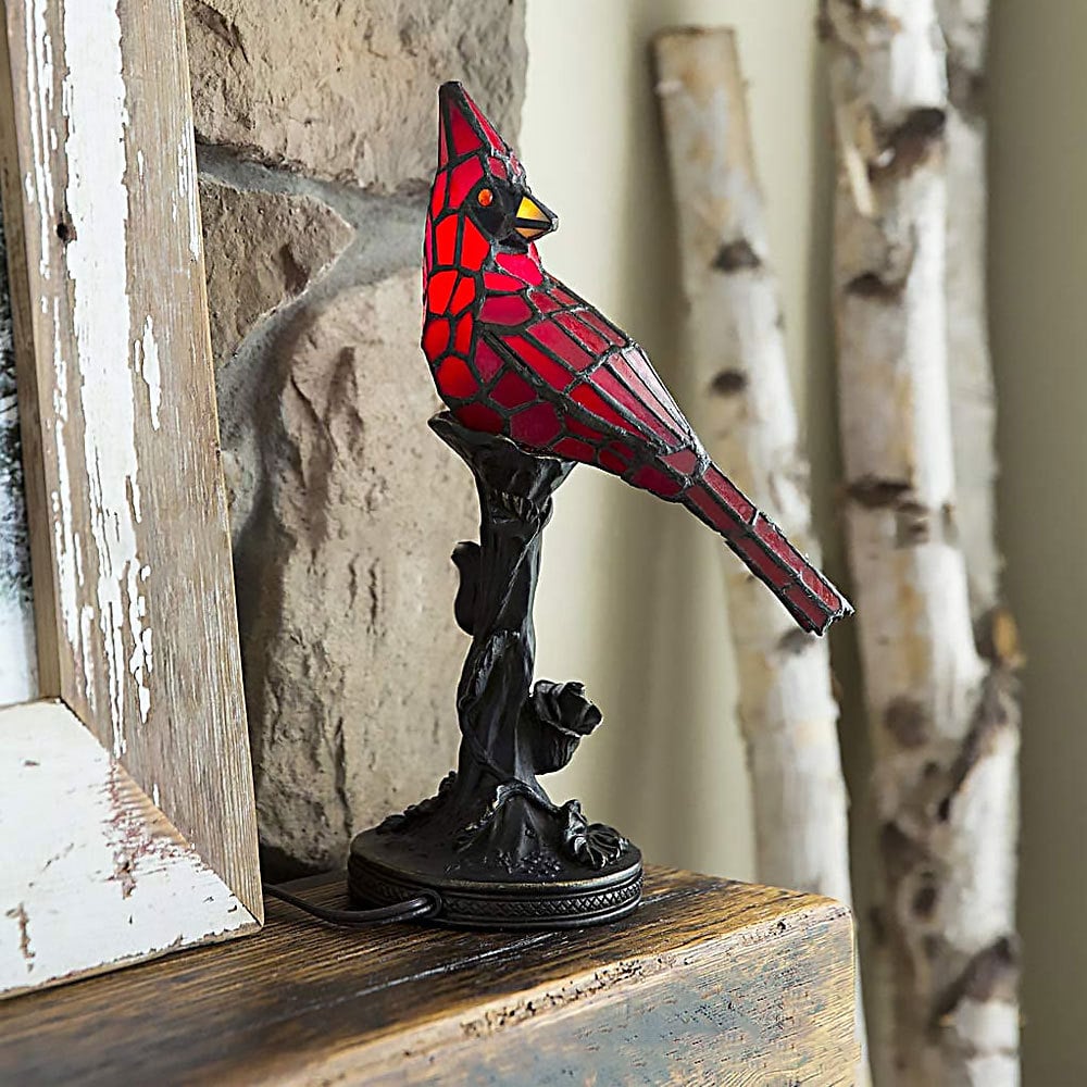 Cardinal Bird-Shaped Table Lamp – Decorative Desk Light