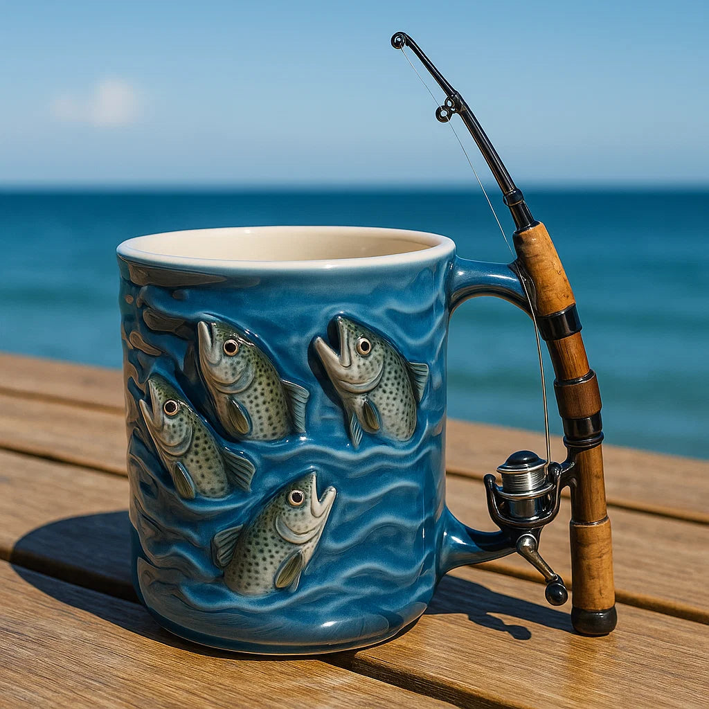 Fishing Gift for Men - 2oz Novelty Angler Mug