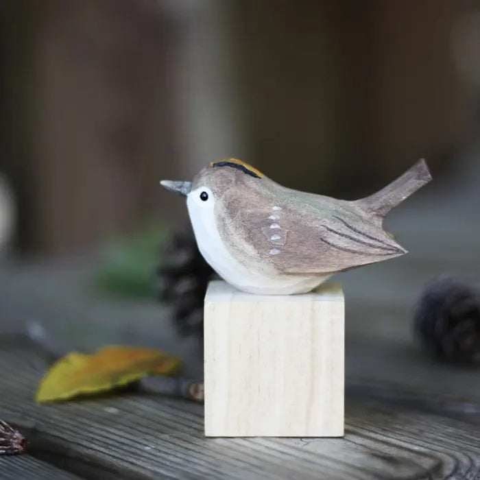 Handmade Wooden Bird Decor - Artistic Home