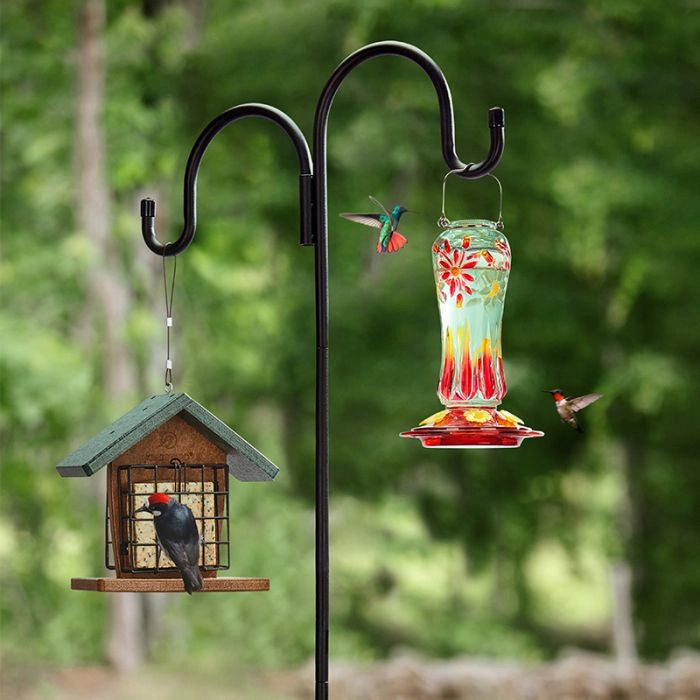 Heavy-Duty Bird Feeder Pole System - Sturdy Outdoor Hanging Stand