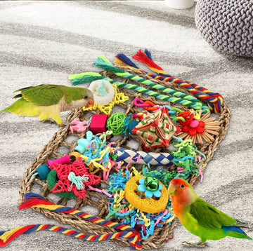 Bird Foraging Toy - Seagrass Shredding Wall