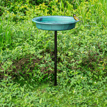Metal Bird Baths for Outdoors, Birdbath & Birdfeeder