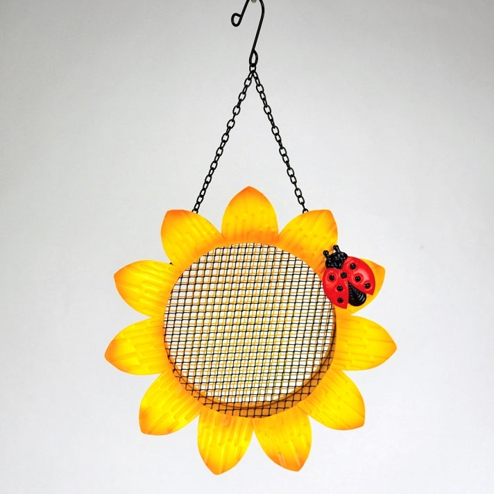 Multi-Use Sunflower Ladybug Mesh Bird Feeder