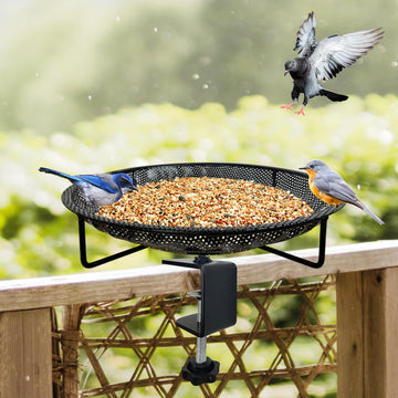 Premium Balcony Bird Feeding Tray - Decorative Garden & Backyard Bird Feeder