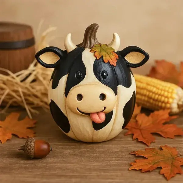 Ranch Animal Pumpkins Engraving Figurines