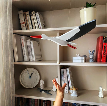 Mobile bird Flying stork