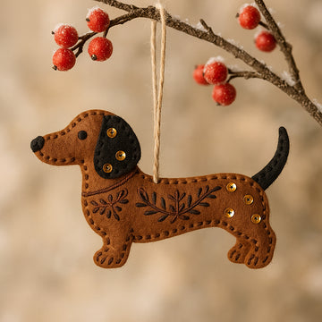 Dog Felt Ornament