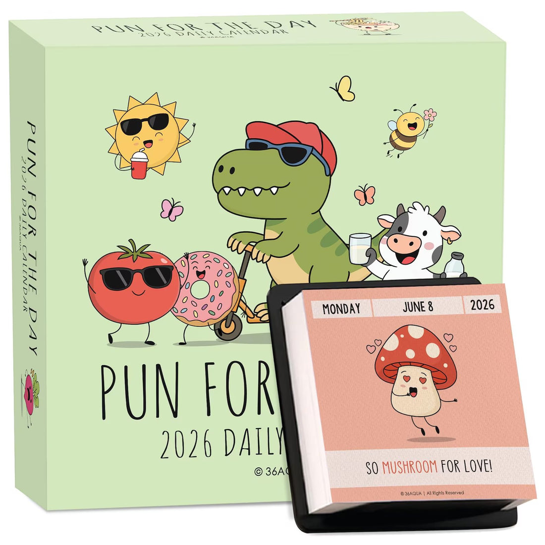 2026 Punny Motivational Desk Calendar