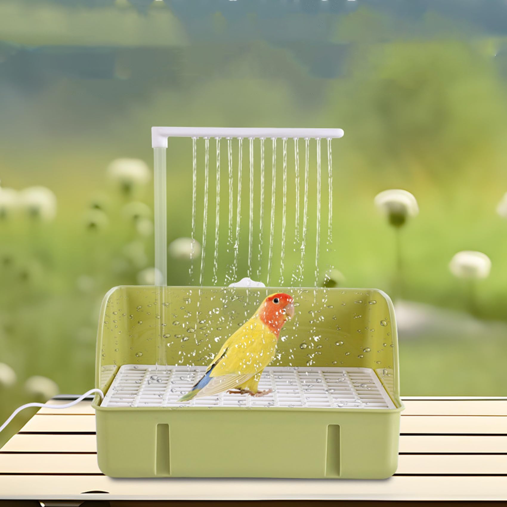 Bird Cage Bath – Self-Cleaning Automatic Water Fountain for Birds