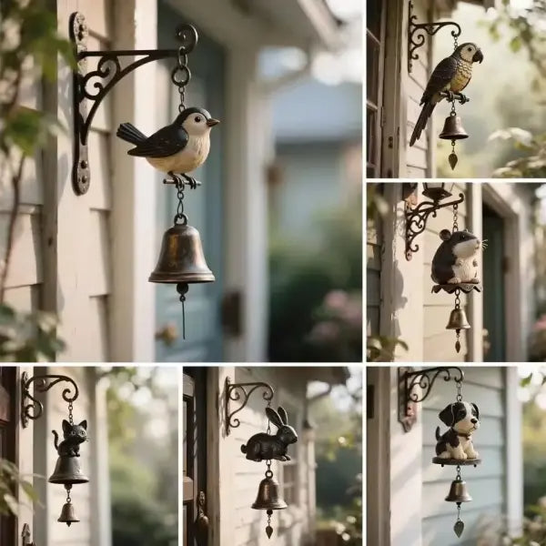 Small Animal Wind Chimes - Whimsical Outdoor Garden Decor